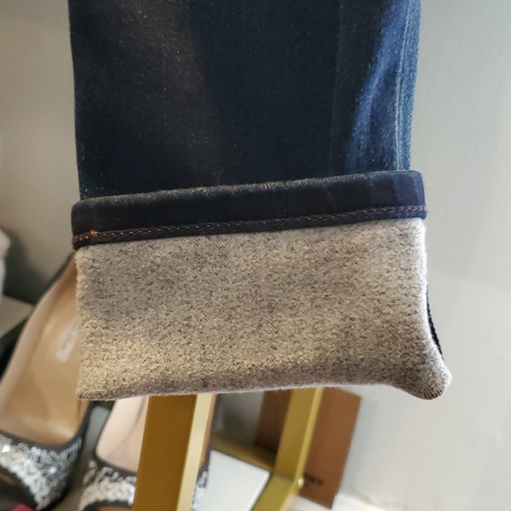 Express Mid Rise soft lined jean legging - Picture 5 of 6